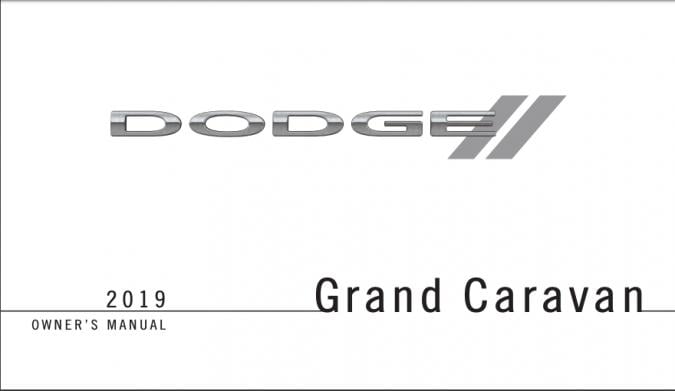 2019 Dodge Caravan Owner’s Manual Image