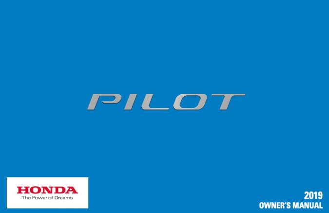 2019 Honda Pilot Owner’s Manual Image