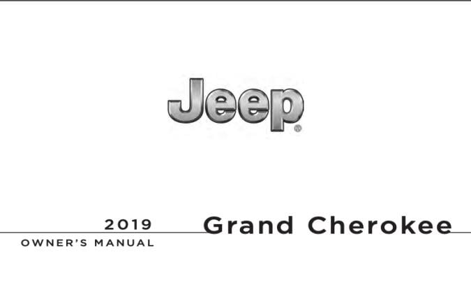 2019 Jeep Grand Cherokee Owner’s Manual Image