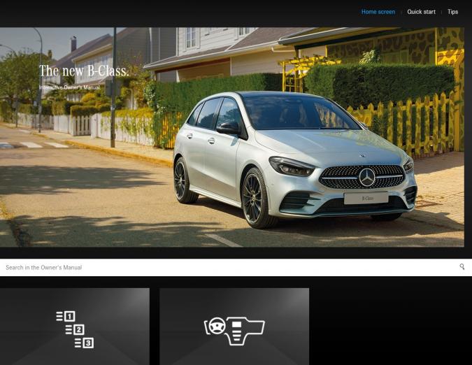 2019 Mercedes Benz B-Class Owner’s Manual Image