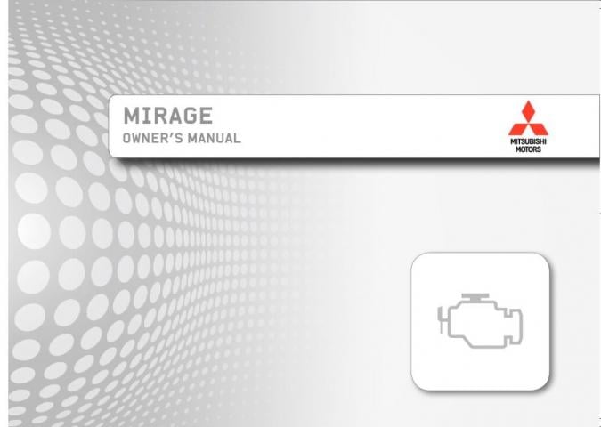 2019 Mitsubishi Mirage Owner’s Manual Image