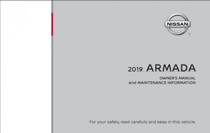 2019 Nissan Armada Owner’s Manual Image