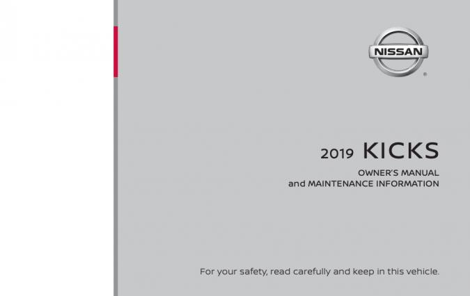 2019 Nissan Kicks Owner’s Manual Image