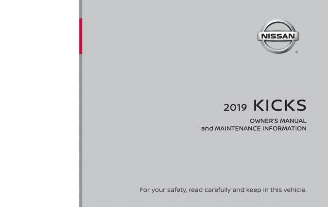 2019 Nissan Kicks Owner’s Manual Image