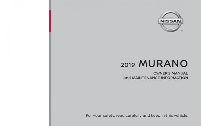 2019 Nissan Murano Owner’s Manual Image