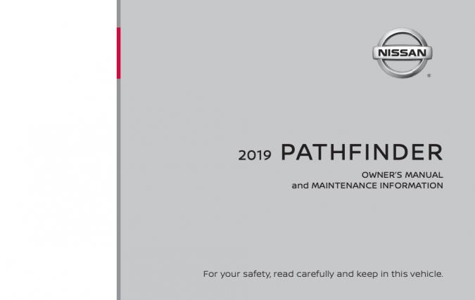 2019 Nissan Pathfinder Owner’s Manual Image