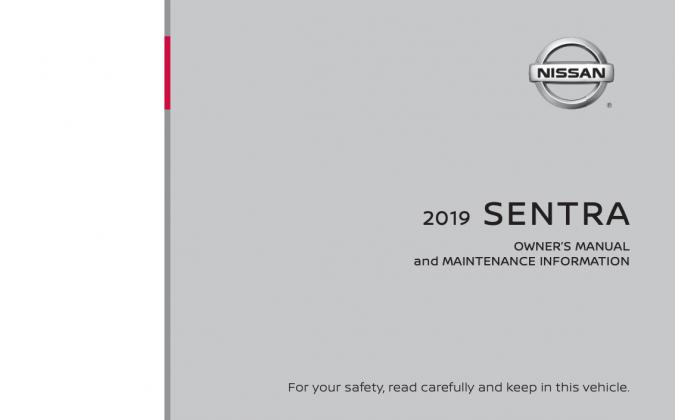 2019 Nissan Sentra Owner’s Manual Image