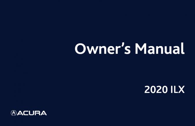 2020 Acura ILX Owner’s Manual Image