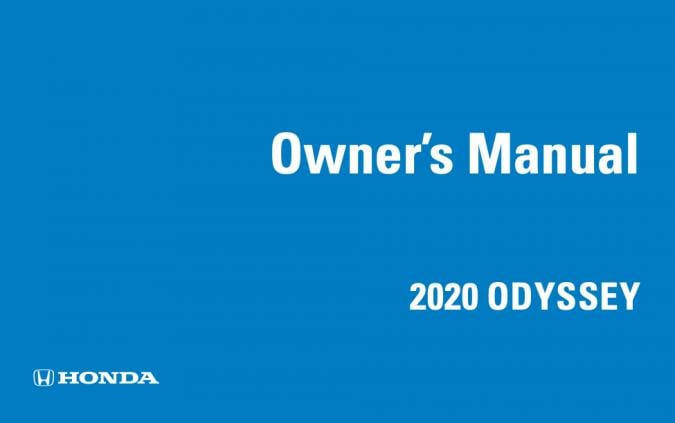 2020 Honda Odyssey Owner’s Manual Image