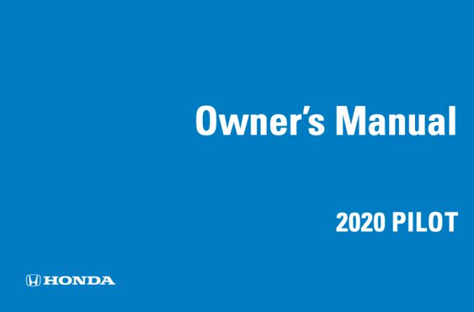 2020 Honda Pilot Owner’s Manual Image