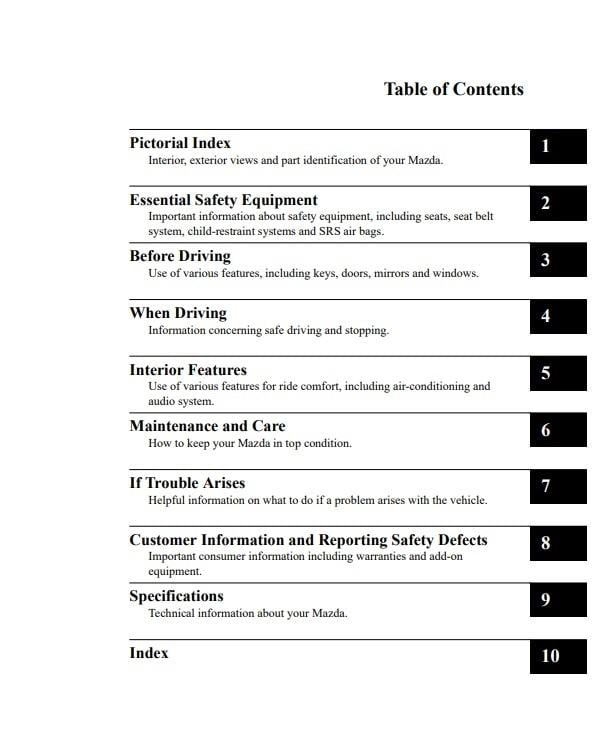 2020 Mazda Mazda6 Owner’s Manual Image