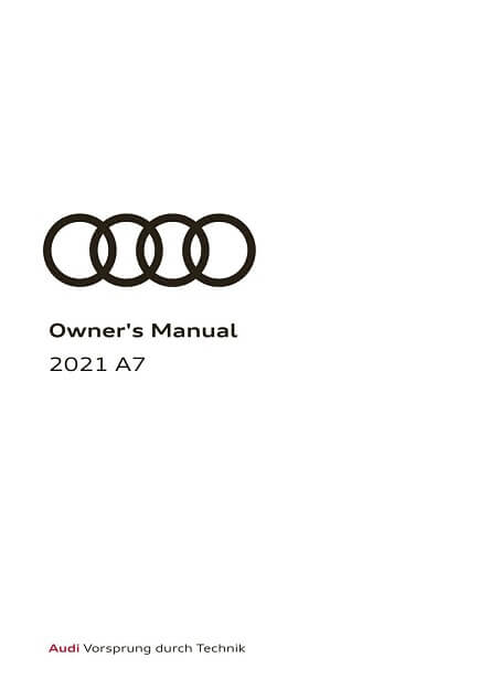 2021 Audi A7 Owner’s Manual Image