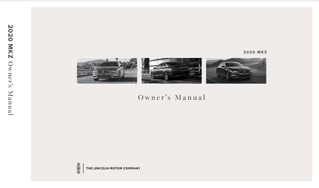 2014 Lincoln MKZ Owner’s Manual Image