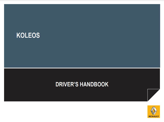 2014 Renault Koleos Owner’s Manual Image