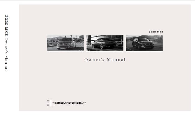 2019 Lincoln MKZ Owner’s Manual Image