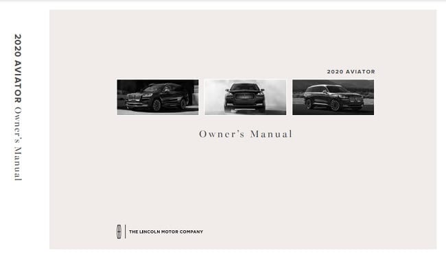 2021 Lincoln Aviator Owner’s Manual Image