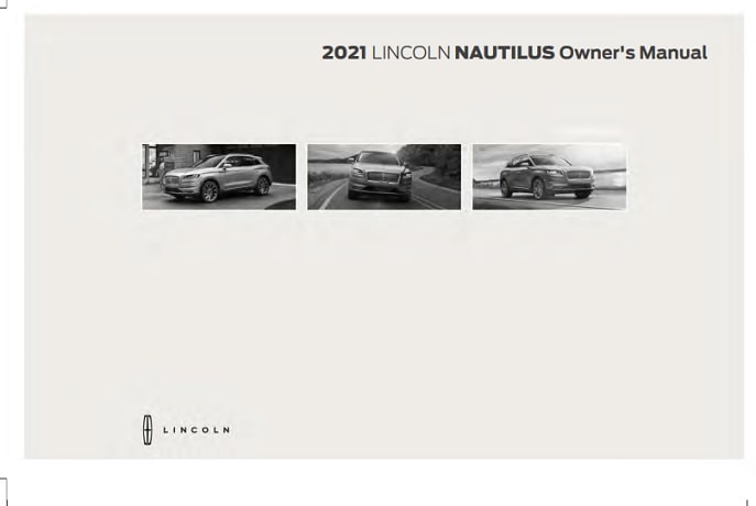 2021 Lincoln Nautilus Owner’s Manual Image
