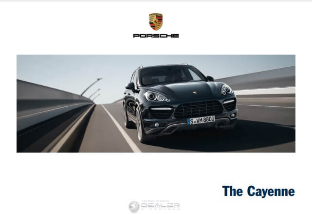 2013 Porsche Cayenne Owner’s Manual Image