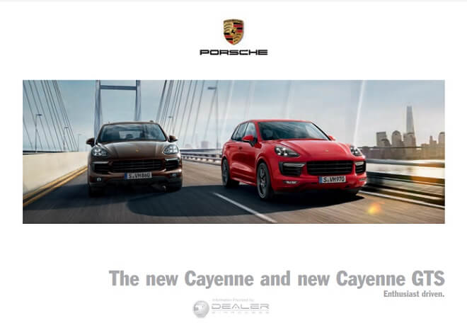 2015 Porsche Cayenne Owner’s Manual Image
