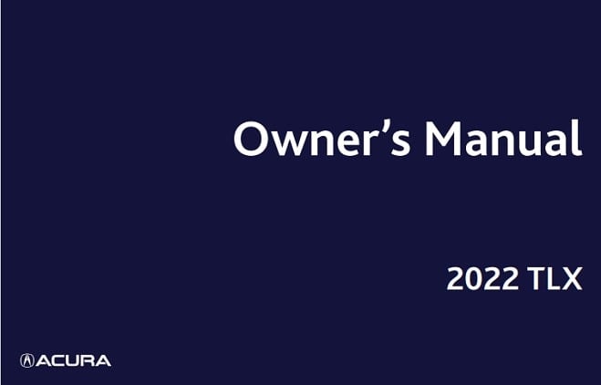 2022 Acura TLX Owner’s Manual Image