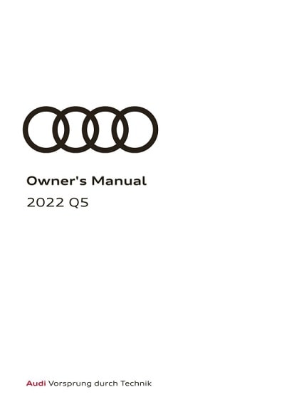 2022 Audi Q5 Owner’s Manual Image
