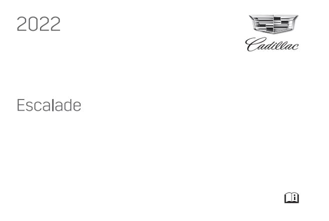 2022 Cadillac Escalade Owner’s Manual Image