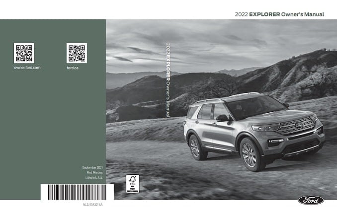 2022 Ford Explorer Owner’s Manual Image