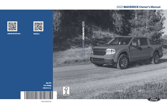 2022 Ford Maverick Owner’s Manual Image