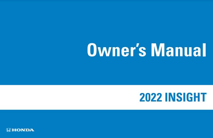 2022 Honda Insight Owner’s Manual Image