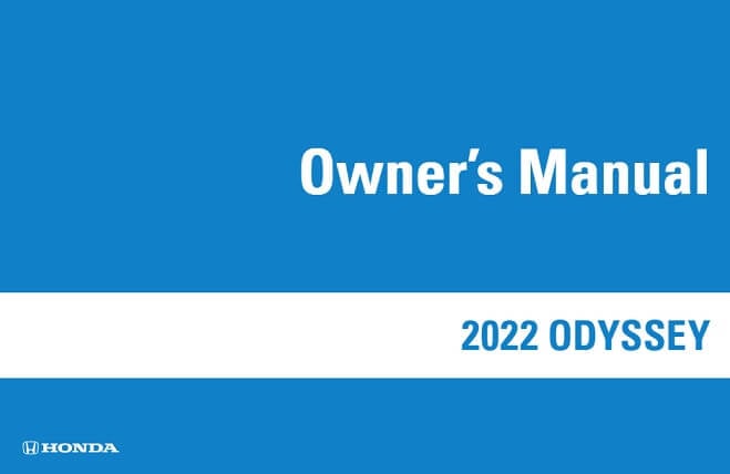 2022 Honda Odyssey Owner’s Manual Image