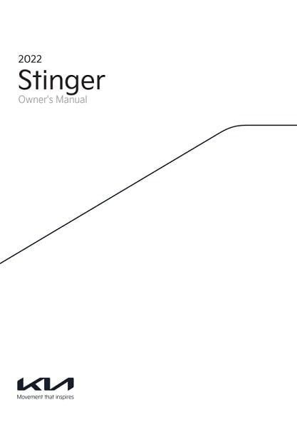 2022 Kia Stinger Owner Manual Image