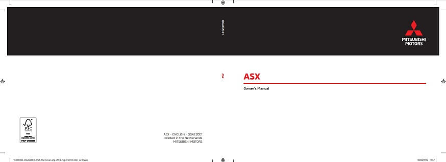 2022 Mitsubishi RVR/ASX Owner’s Manual Image
