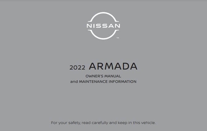 2022 Nissan Armada Owner’s Manual Image