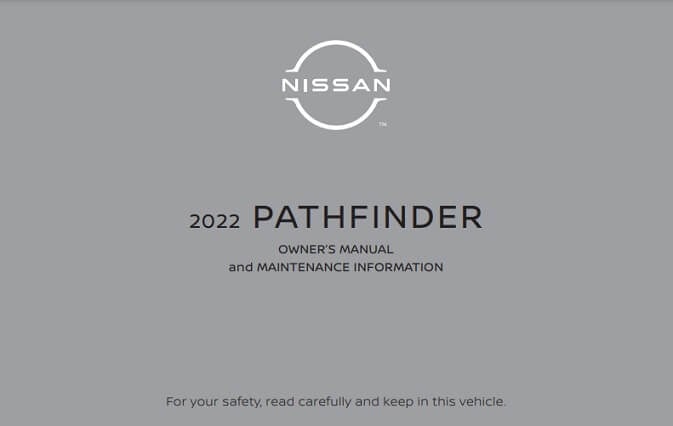 2022 Nissan Pathfinder Owner’s Manual Image