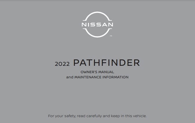 2022 Nissan Pathfinder Owner’s Manual Image