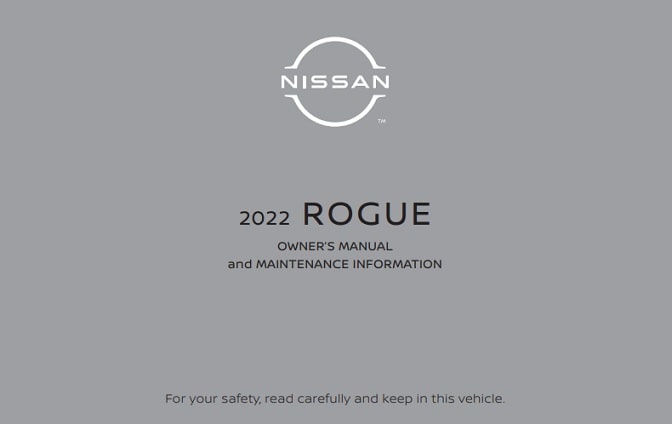 2022 Nissan Rogue Owner’s Manual Image