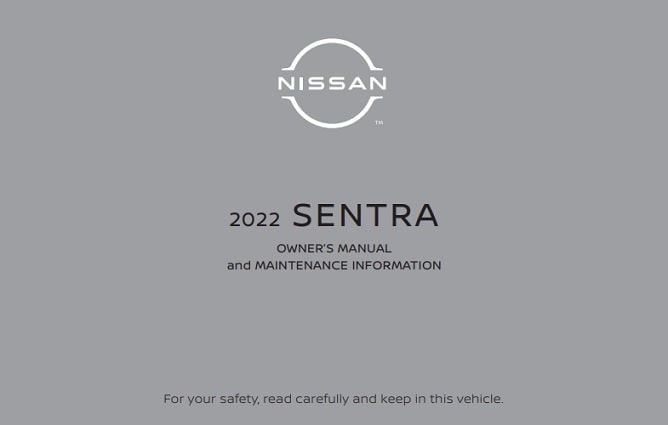 2022 Nissan Sentra Owner’s Manual Image
