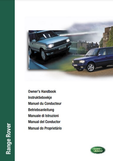 1995 Range Rover Owner’s Manual Image