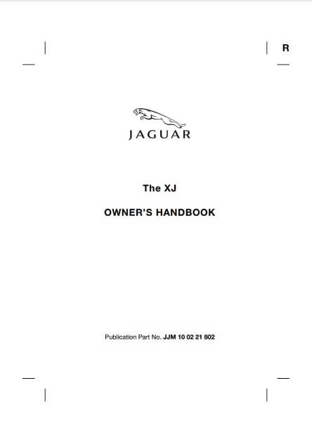 2005 Jaguar XJ Owner’s Manual Image