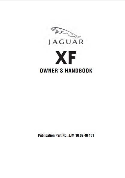 2007 Jaguar XF Owner’s Manual Image
