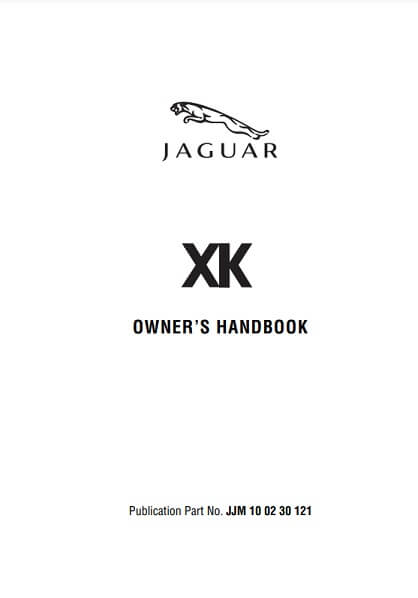 2008 Jaguar XK Owner’s Manual Image