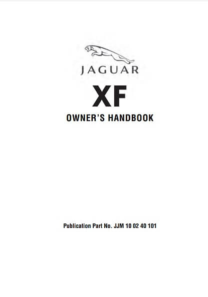 2010 Jaguar XF Owner’s Manual Image