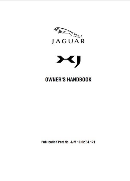 2010 Jaguar XJ Owner’s Manual Image
