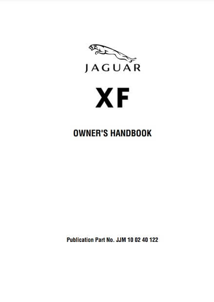 2011 Jaguar XF Owner’s Manual Image