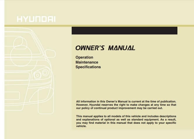 2013 Hyundai Genesis Owner’s Manual Image