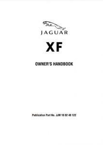 Jaguar XF (2013) manual visual data 3