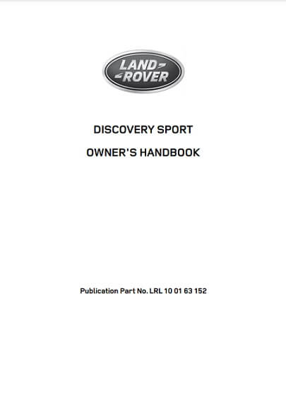 2015 Land Rover Discovery Sport Owner’s Manual Image