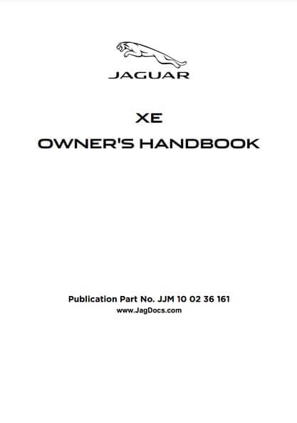 2016 Jaguar XE Owner’s Manual Image