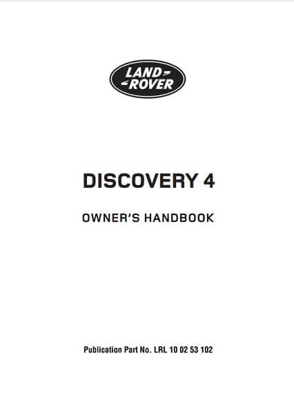 2016 Land Rover Discovery Owner’s Manual Image