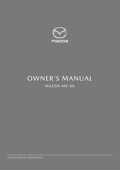 2020 Mazda MX-30 Owner’s Manual Image